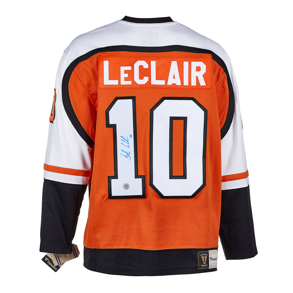 John LeClair Philadelphia Flyers Signed Retro Fanatics Jersey | AJ Sports.
