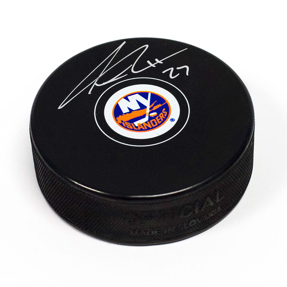 Anders Lee New York Islanders Autographed Hockey Puck | AJ Sports.