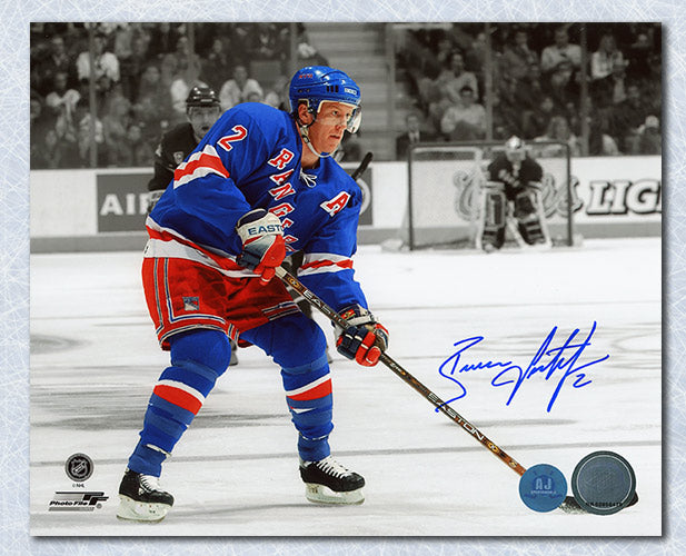 Brian Leetch New York Rangers Autographed Spotlight 8x10 Photo | AJ Sports.