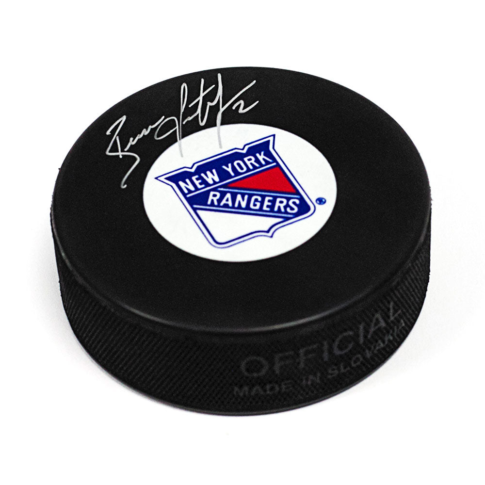 Brian Leetch New York Rangers Autographed Hockey Puck | AJ Sports.