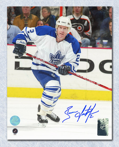Brian Leetch Toronto Maple Leafs Autographed Action 8x10 Photo | AJ Sports.