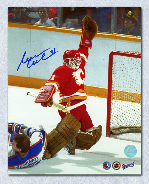 Reggie Lemelin Calgary Flames Autographed 8x10 Photo | AJ Sports.
