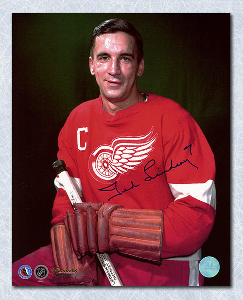 Ted Lindsay Detroit Red Wings Autographed Captain 8x10 Photo | AJ Sports.