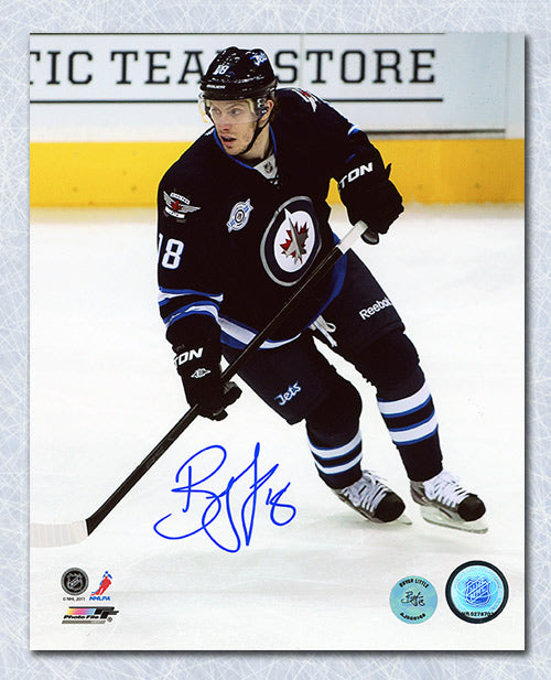 Bryan Little Winnipeg Jets Signed Hockey 8x10 Photo | AJ Sports.