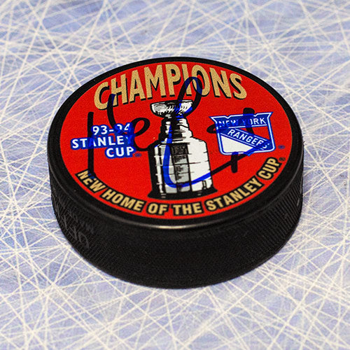 Kevin Lowe New York Rangers Autographed 1994 Stanley Cup Puck | AJ Sports.