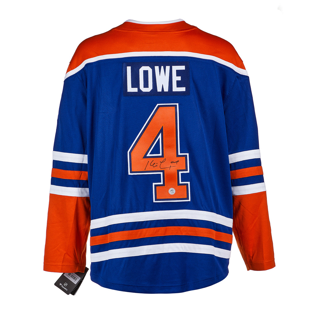Kevin Lowe Edmonton Oilers Signed Alt Retro Fanatics Jersey | AJ Sports.