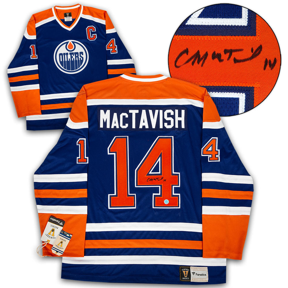 Craig MacTavish Edmonton Oilers Signed Retro Fanatics Jersey | AJ Sports.