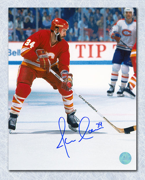 Jamie Macoun Calgary Flames Autographed Action 8x10 Photo | AJ Sports.