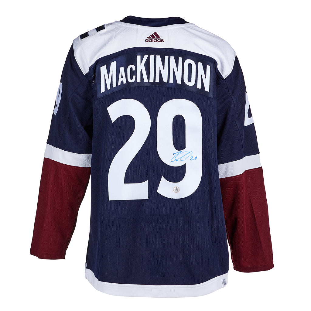 Nathan MacKinnon Jersey Sticker for Sale by aenewby