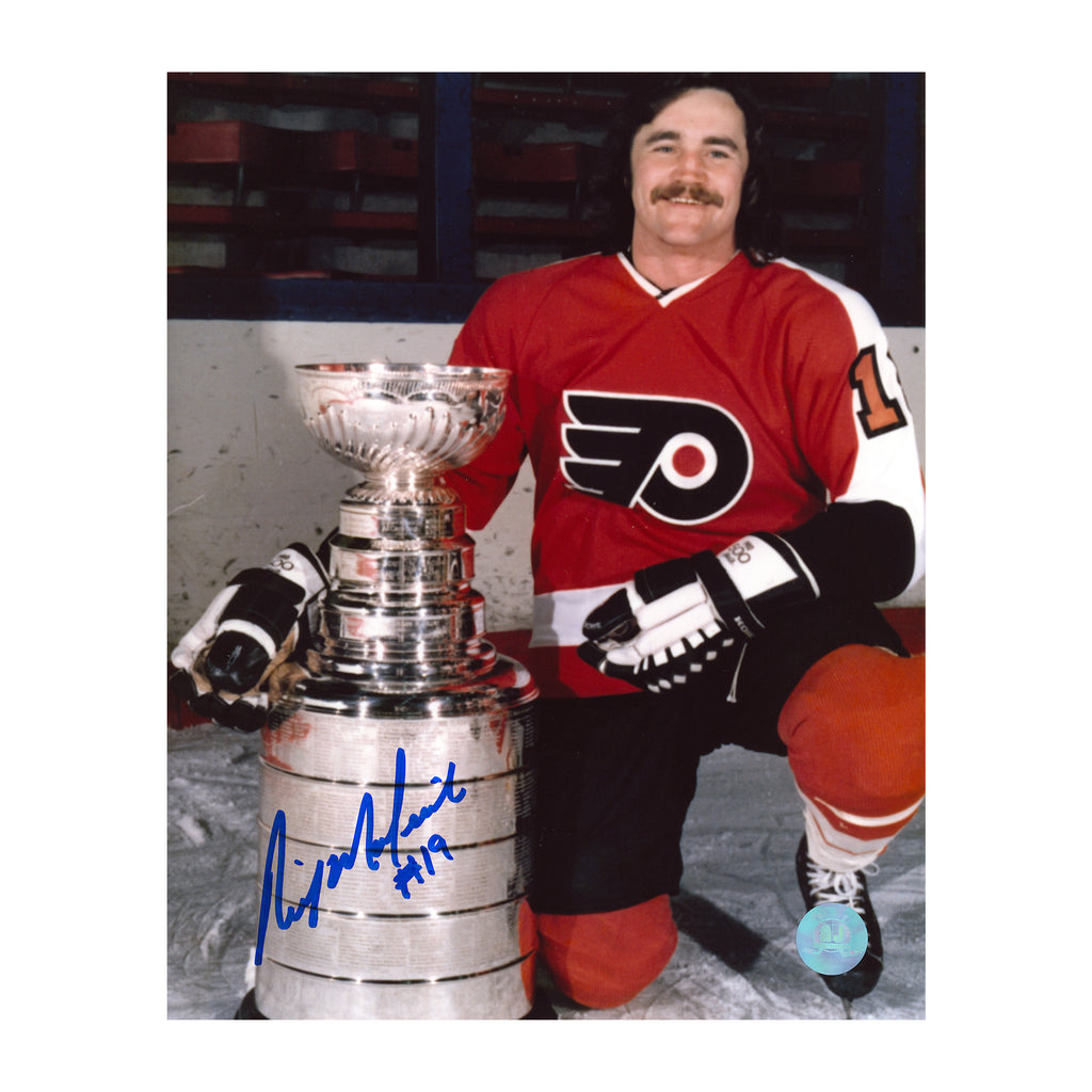Rick MacLeish Philadelphia Flyers Autographed Stanley Cup 8x10 Photo | AJ Sports.