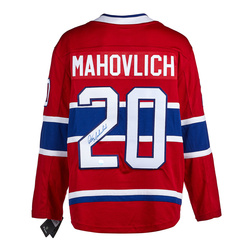 Pete Mahovlich Montreal Canadiens Autographed Fanatics Jersey | AJ Sports.