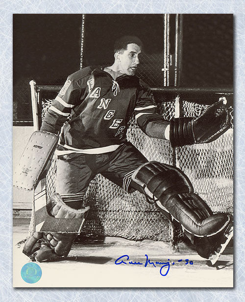 Cesare Maniago New York Rangers Autographed Goalie 8x10 Photo | AJ Sports.