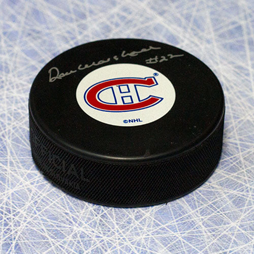 Don Marshall Montreal Canadiens Autographed Hockey Puck | AJ Sports.
