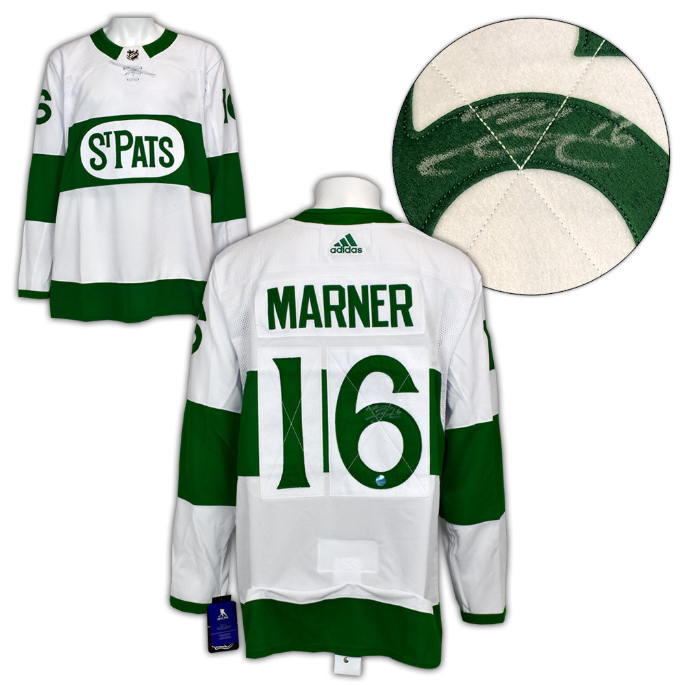 Mitch Marner Toronto Maple Leafs Signed St Pats Heritage Adidas Jersey | AJ Sports.