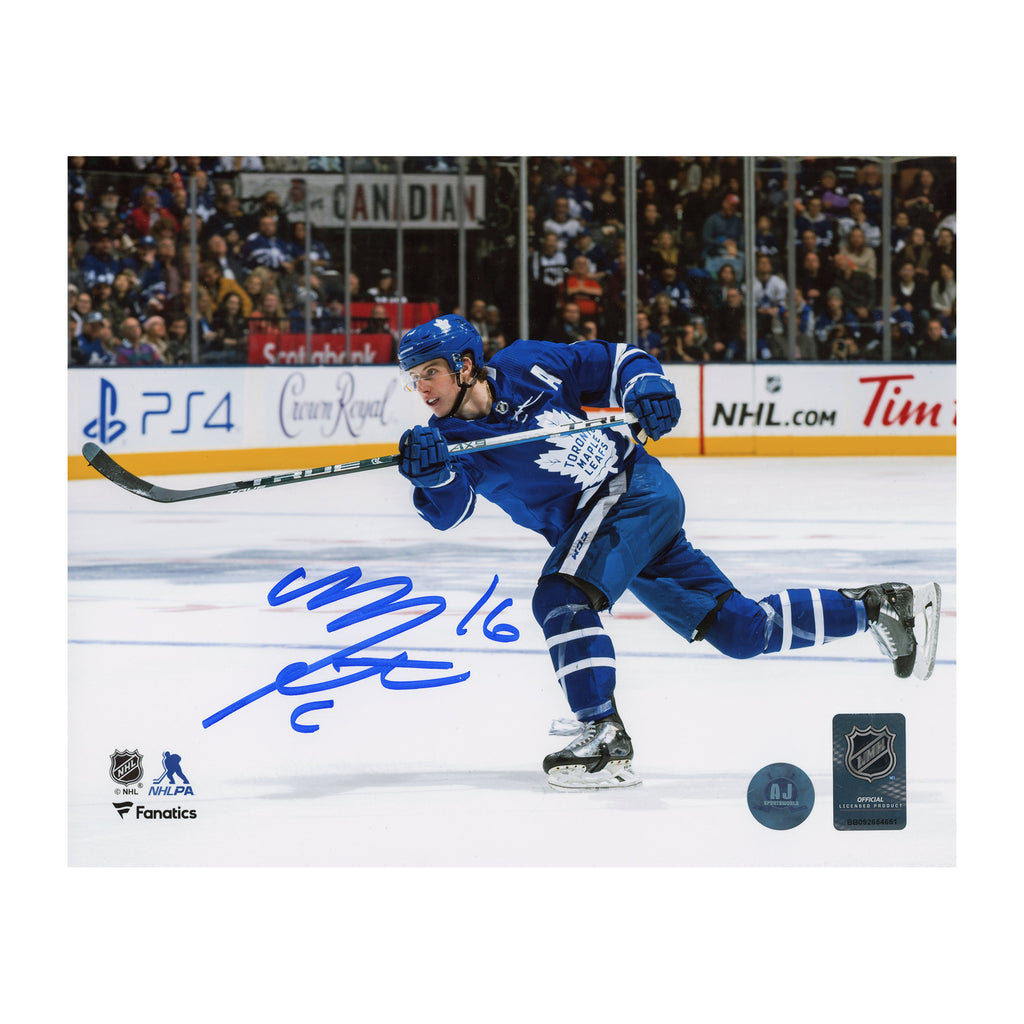 Mitch Marner Toronto Maple Leafs Signed Shooter 8x10 Photo | AJ Sports.