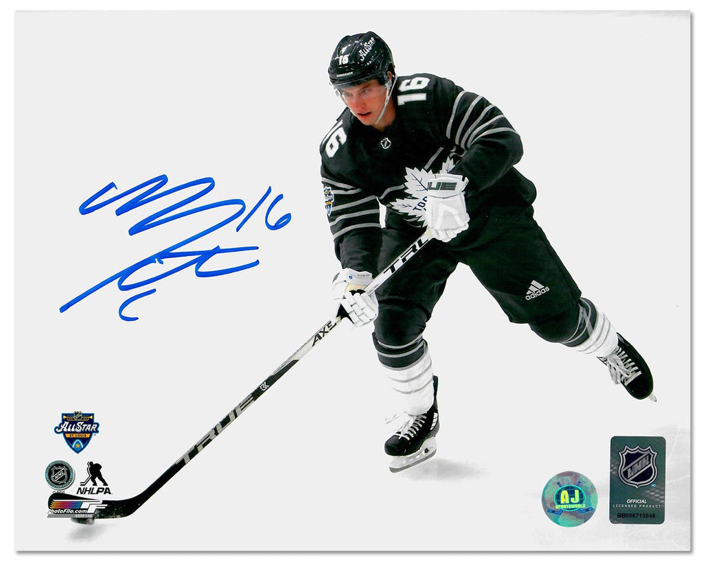 Mitch Marner 2020 NHL All Star Game Autographed 1st Appearance 8x10 Photo | AJ Sports.