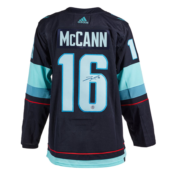 Jared McCann Autographed Seattle Kraken Blue adidas Jersey