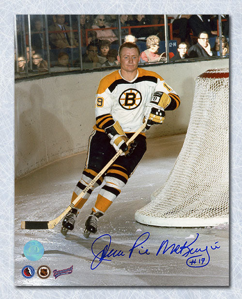 John Pie McKenzie Boston Bruins Signed Hockey 8x10 Photo | AJ Sports.
