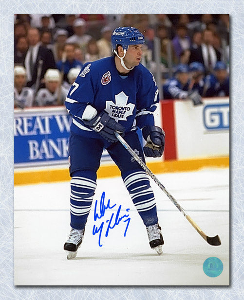 Dave McLlwain Toronto Maple Leafs Autographed Action 8x10 Photo | AJ Sports.