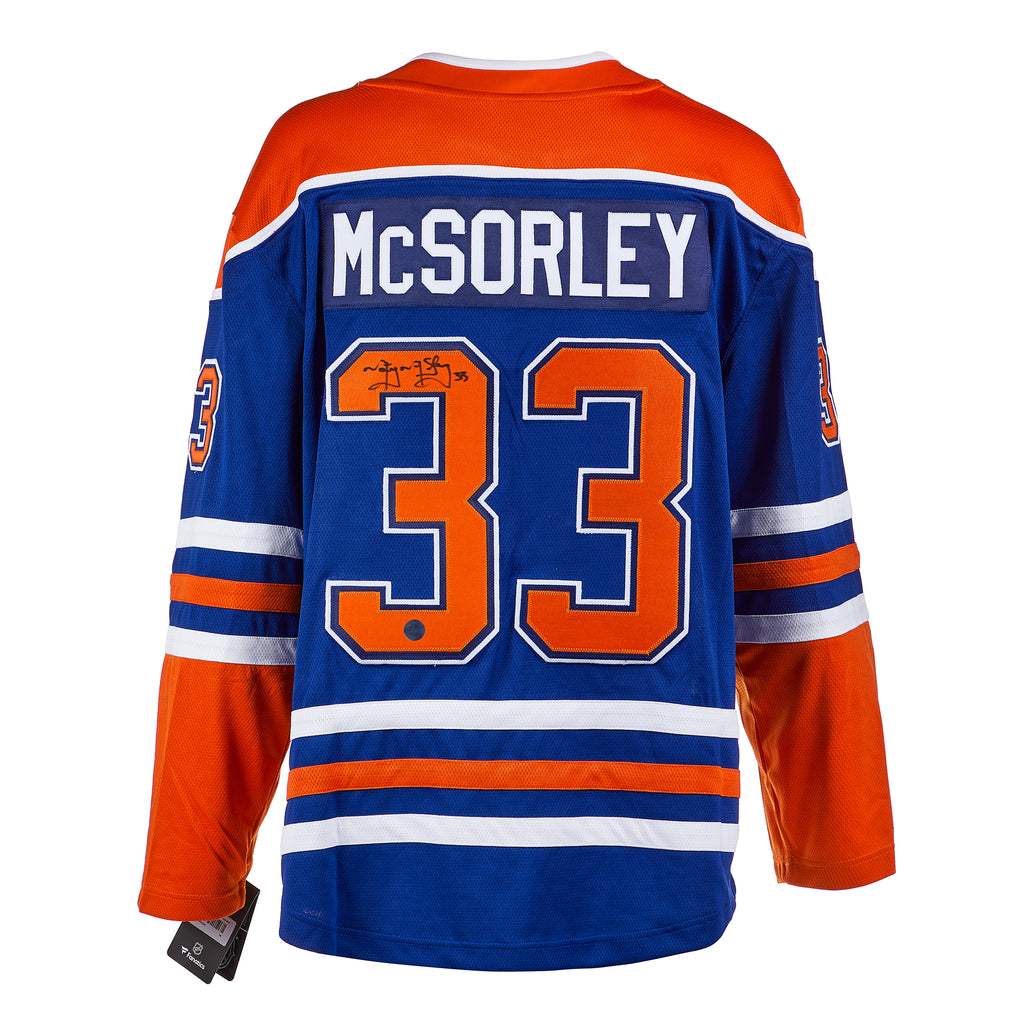 Marty McSorley Edmonton Oilers Signed Alt Retro Fanatics Jersey | AJ Sports.