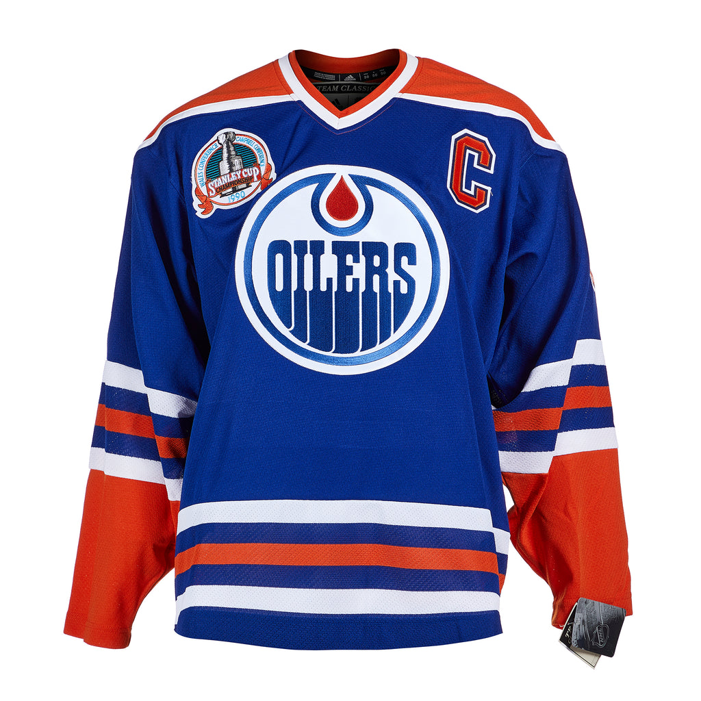 Mark Messier Edmonton Oilers Signed & Inscribed 1990 Team Classic Jersey | AJ Sports.