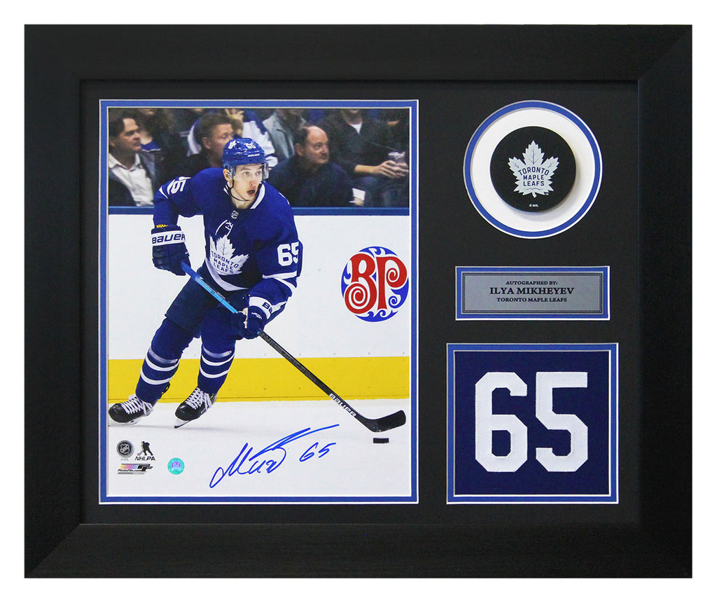 Ilya Mikheyev Toronto Maple Leafs Autographed Rookie 20x24 Number Frame | AJ Sports.