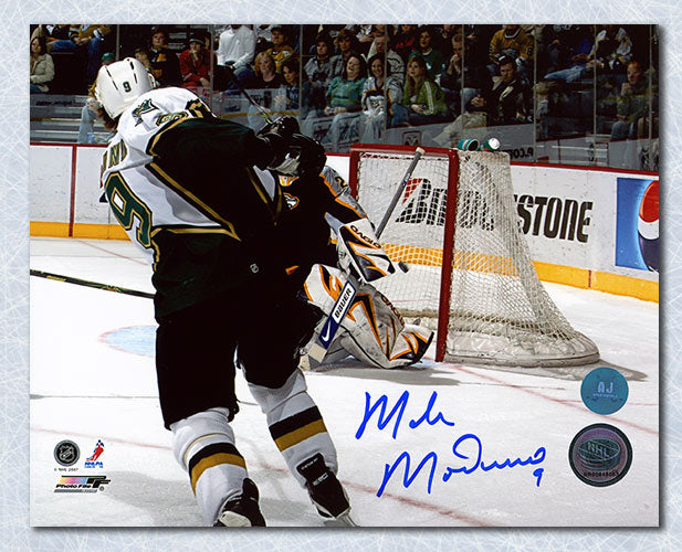 Autographed Mike Modano Hockey Puck - 1999 Stanley Cup Official