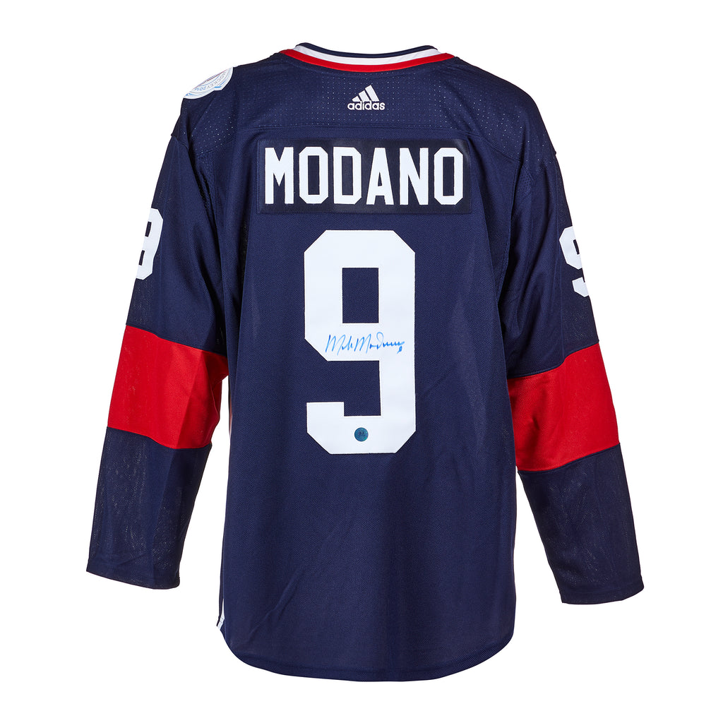 Mike Modano Team USA Hockey Autographed Adidas Jersey | AJ Sports.