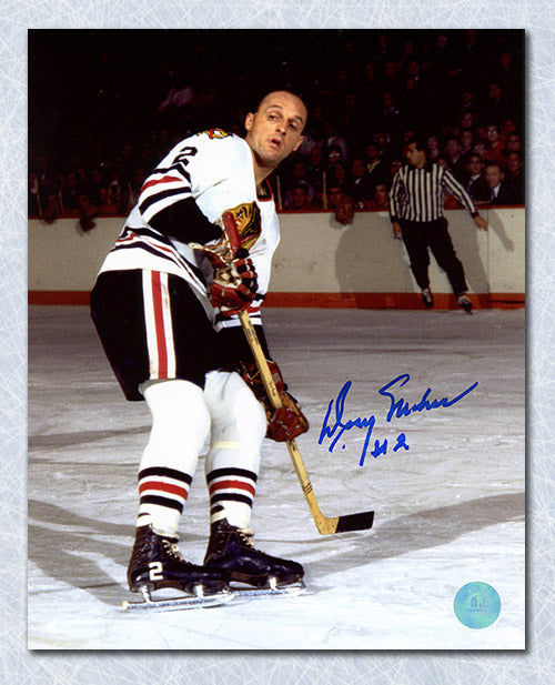Doug Mohns Chicago Blackhawks Signed Hockey 8x10 Photo | AJ Sports.