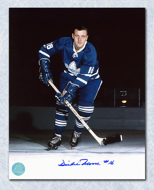 Dickie Moore Toronto Maple Leafs Autographed Hockey 8x10 Photo | AJ Sports.