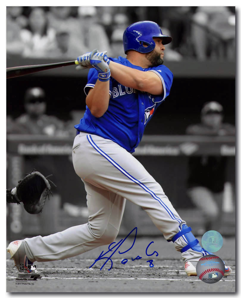 Kendrys Morales Toronto Blue Jays Autographed Spotlight Batting 8x10 Photo | AJ Sports.