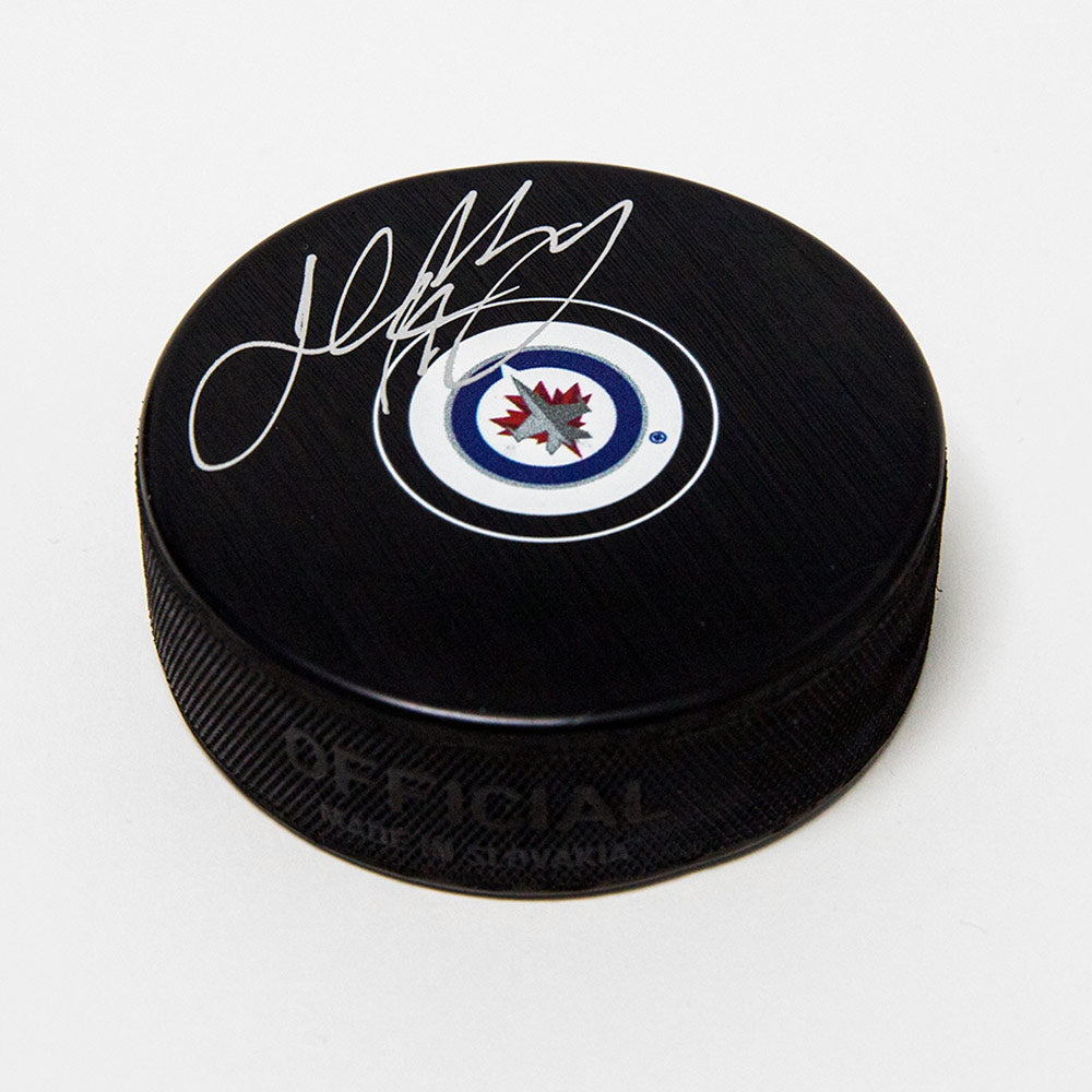 Josh Morrissey Winnipeg Jets Autographed Hockey Puck | AJ Sports.