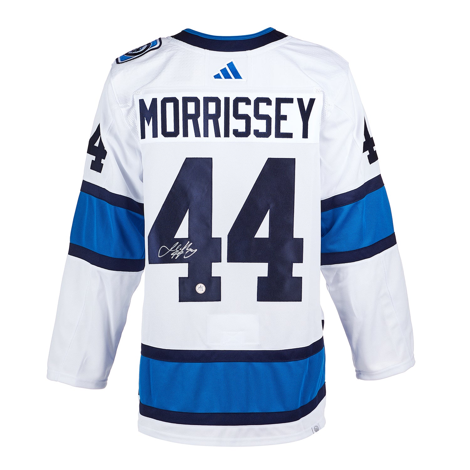 Josh Morrissey Signed Winnipeg Jets 2019 Heritage Classic Adidas Jersey