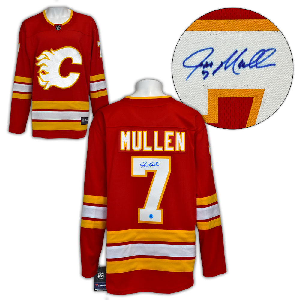 Joe Mullen Calgary Flames Signed Alt Retro Fanatics Jersey | AJ Sports.