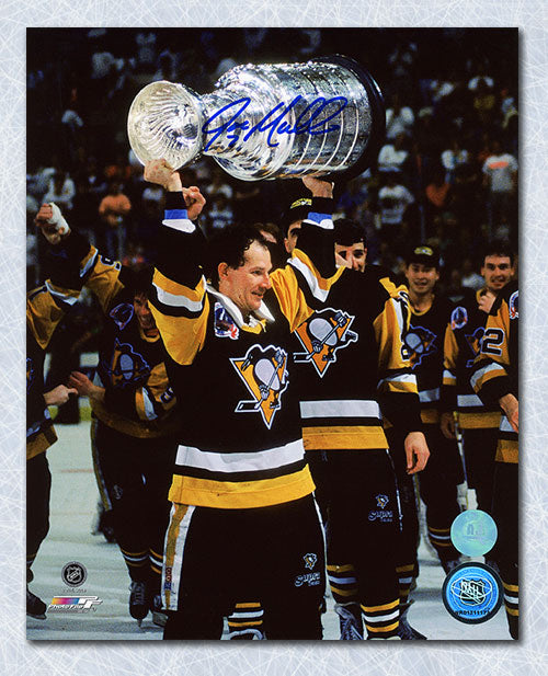 Joe Mullen Pittsburgh Penguins Autographed Stanley Cup 8x10 Photo | AJ Sports.