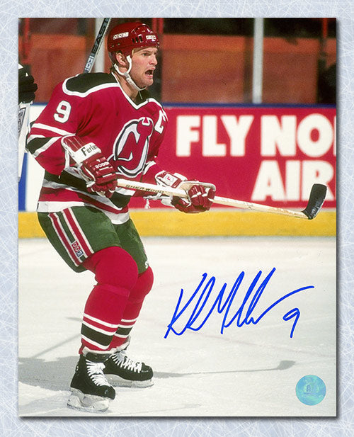 Kirk Muller New Jersey Devils Autographed Retro Captain 8x10 Photo | AJ Sports.