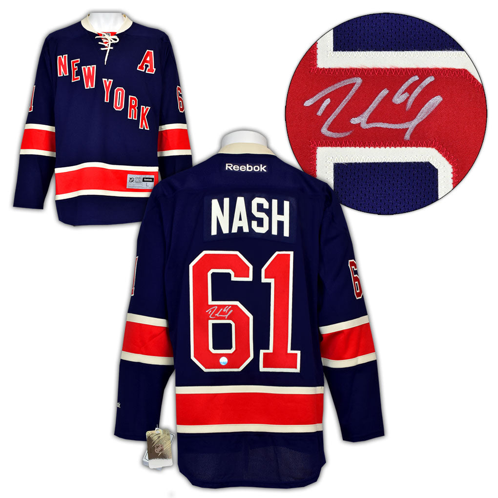 Rick Nash New York Rangers Autographed Alt Navy Reebok Jersey | AJ Sports.