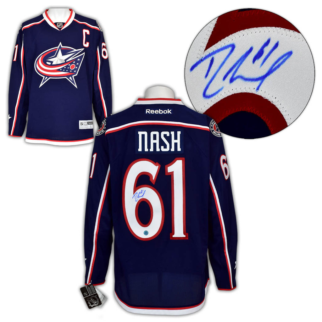 Rick Nash Columbus Blue Jackets Autographed Reebok Jersey | AJ Sports.