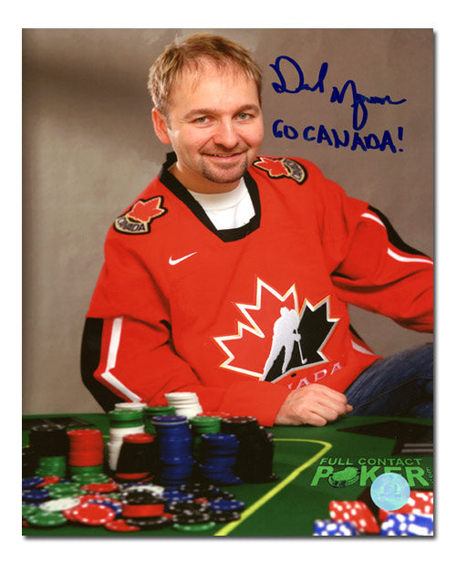 Daniel Negreanu Poker Star Autographed Canada Fan 8x10 Photo | AJ Sports.