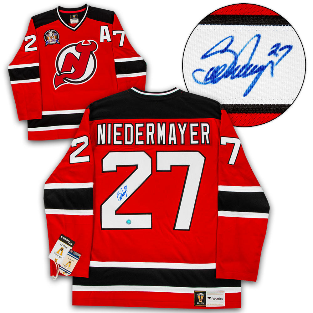 Scott Niedermayer New Jersey Devils Signed 1995 Stanley Cup Jersey | AJ Sports.