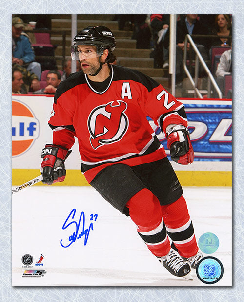 Scott Niedermayer New Jersey Devils Autographed On Ice 8x10 Photo | AJ Sports.
