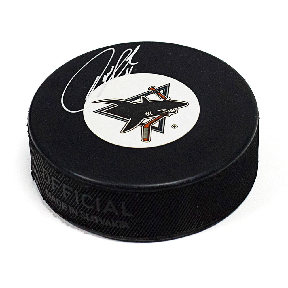 Owen Nolan San Jose Sharks Autographed Hockey Puck | AJ Sports.
