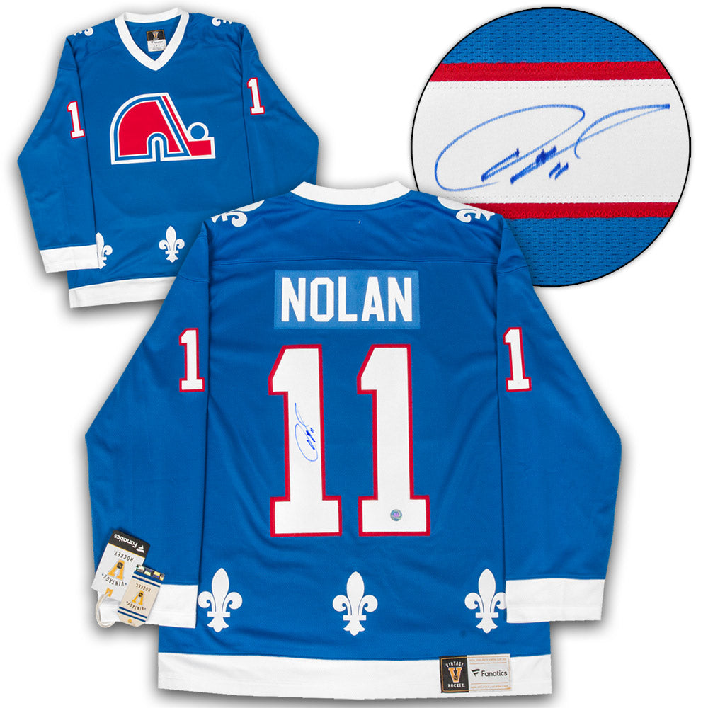 AJ Sports | Owen Nolan Signed Quebec Nordiques Throwback Breakaway
