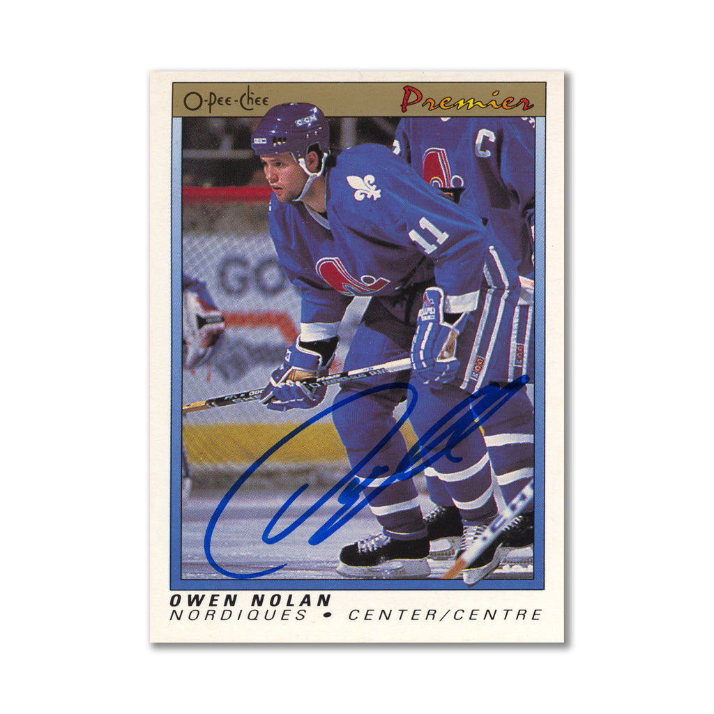 Claude Lapointe autographed Hockey Card (Quebec Nordiques