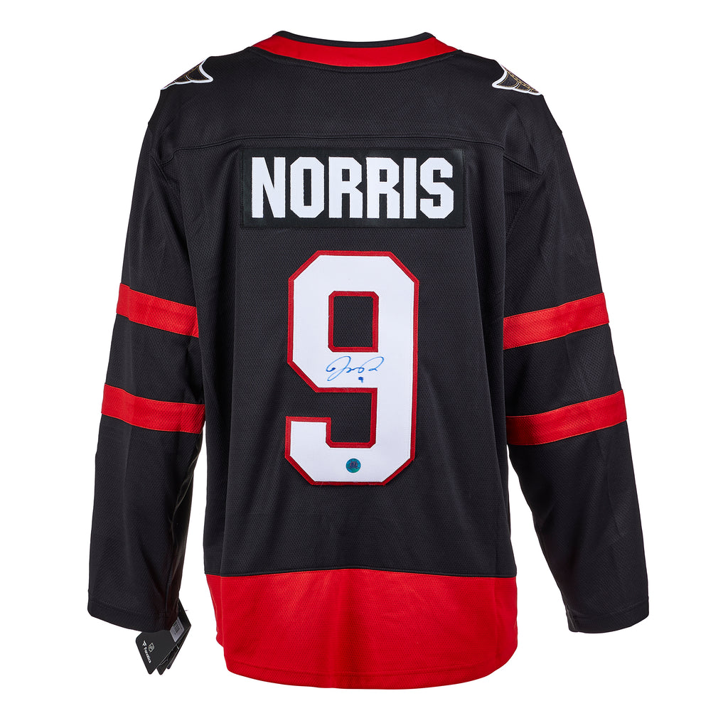 Josh Norris Ottawa Senators Autographed Black Fanatics Jersey | AJ Sports.