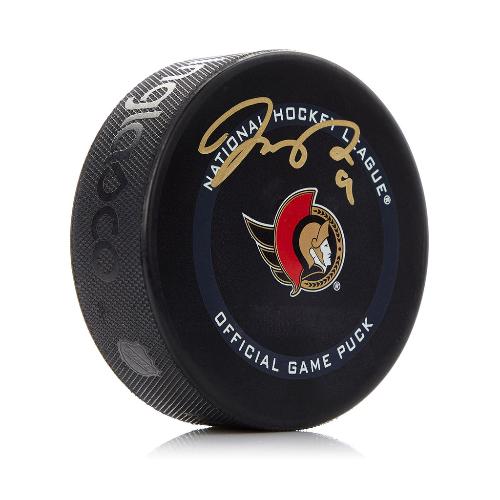 Josh Norris Ottawa Senators Autographed Official Game Puck | AJ Sports.