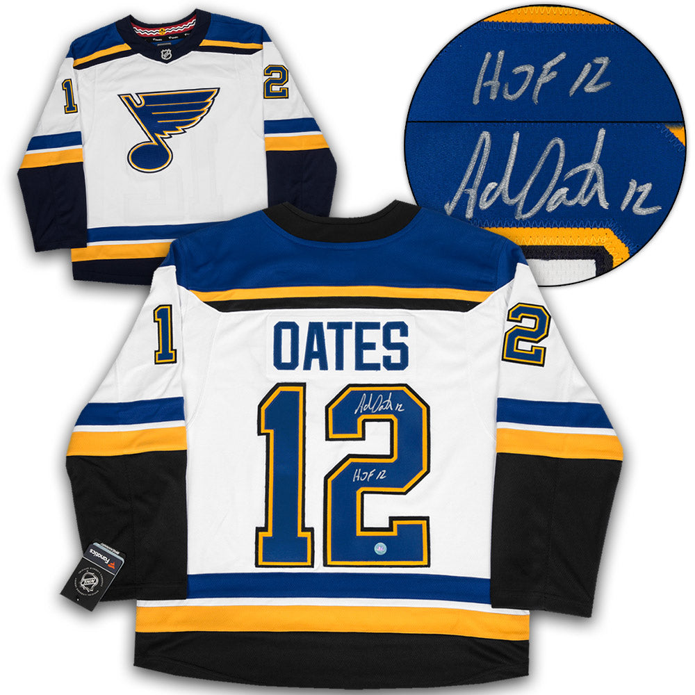 Adam Oates St Louis Blues Signed White Fanatics Jersey | AJ Sports.