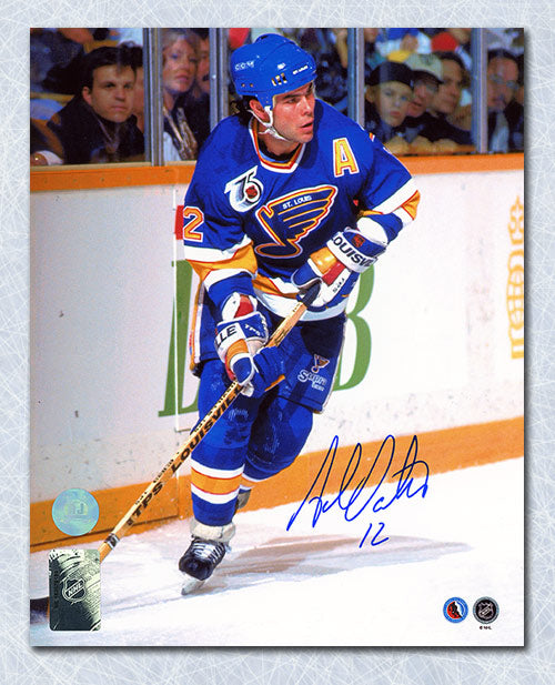 Adam Oates St Louis Blues Autographed Hockey Playmaker 8x10 Photo | AJ Sports.