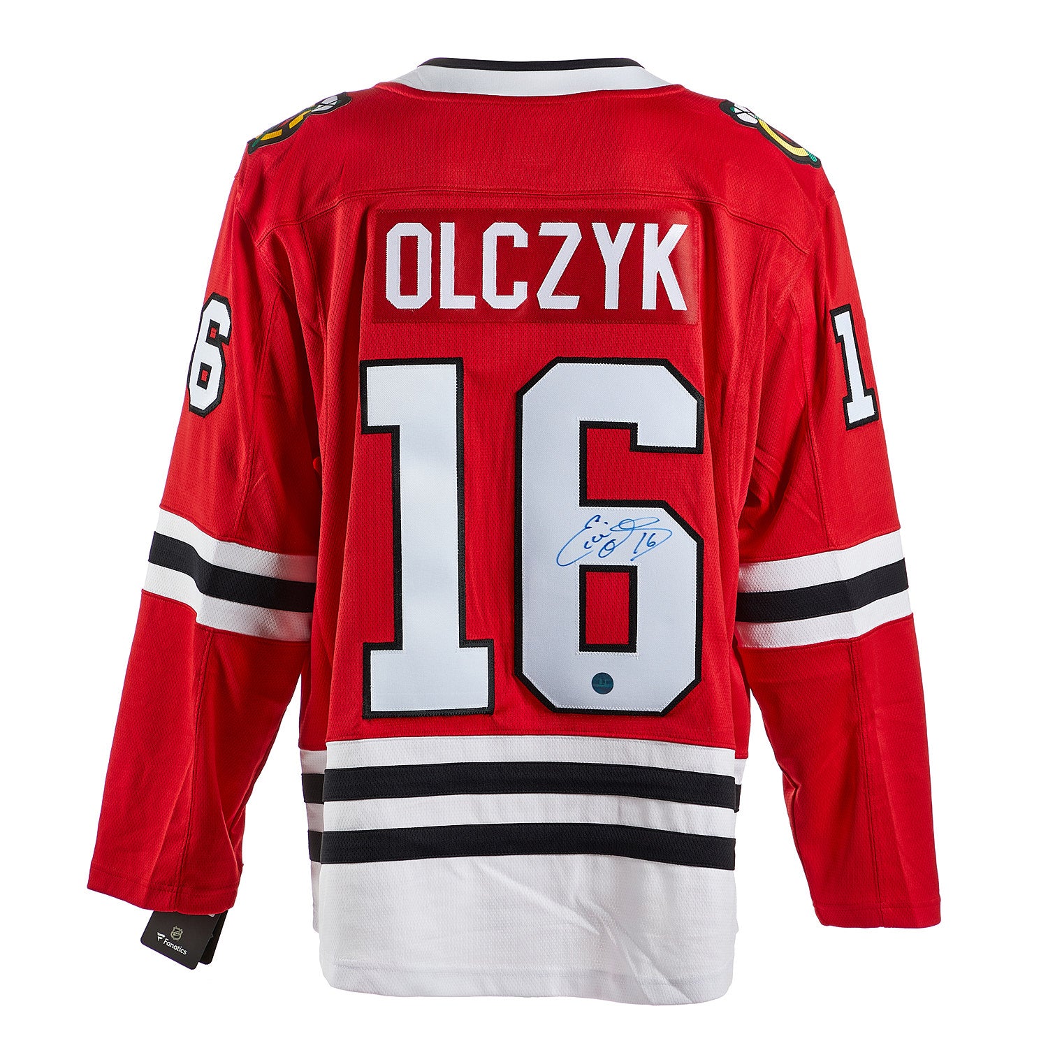 Ed Olczyk Chicago Blackhawks Autographed Fanatics Jersey | AJ Sports.