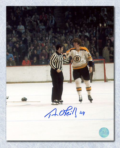 Terry O'Reilly Boston Bruins Autographed Enforcer Post Fight 8x10 Photo | AJ Sports.